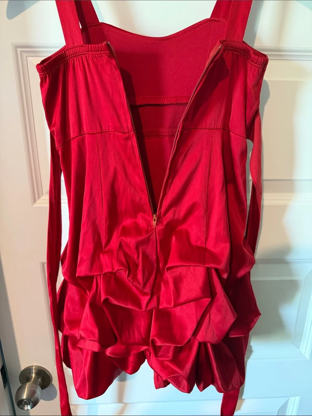 Ruby Rox Red Girls Sleeveless Bubble Party Dress Bow Zipper Back 8